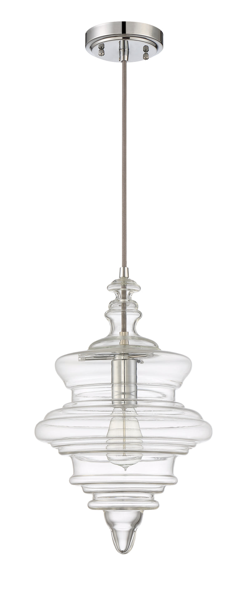 Craftmade P600CH1 1 Light Mini Pendant with Cord -Chrome