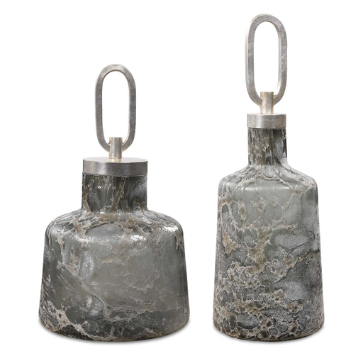 Uttermost 17840 Storm Art Glass Bottles Set/2