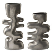 Uttermost 18145 Free Flowing Nickel Vases Set/2