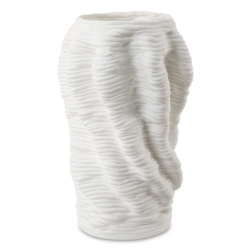 Uttermost 18151 Stratified Matte White Vase