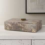 Uttermost 18153 Griseus Travertine Stone Box