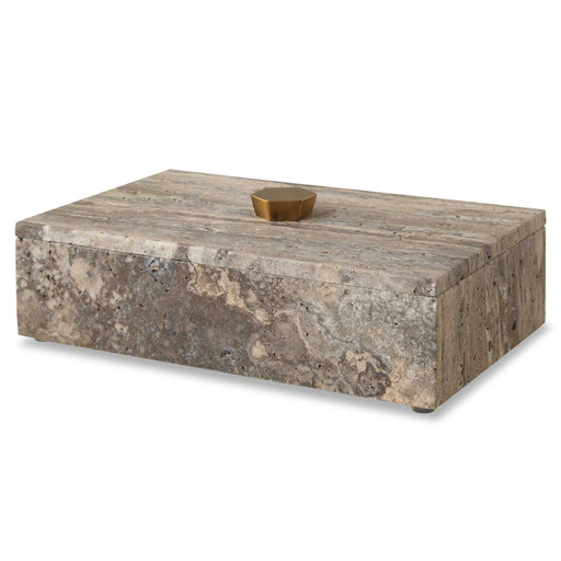 Uttermost 18153 Griseus Travertine Stone Box