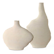 Uttermost 18140 Duostacked Matte White Vases Set/2
