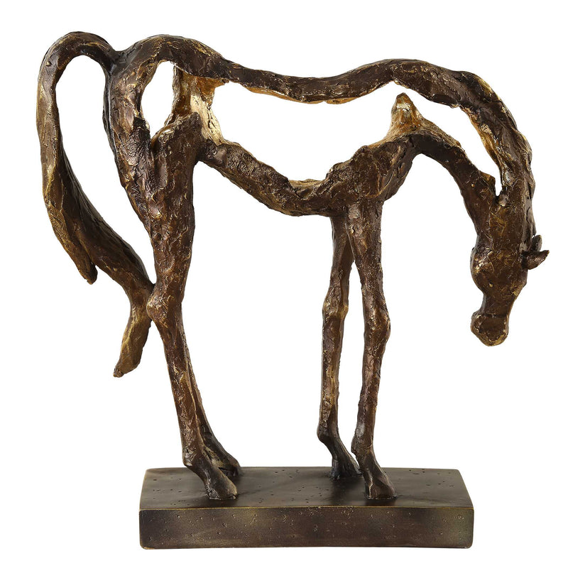 Uttermost 18141 Openly Grazing Horse Sculpture