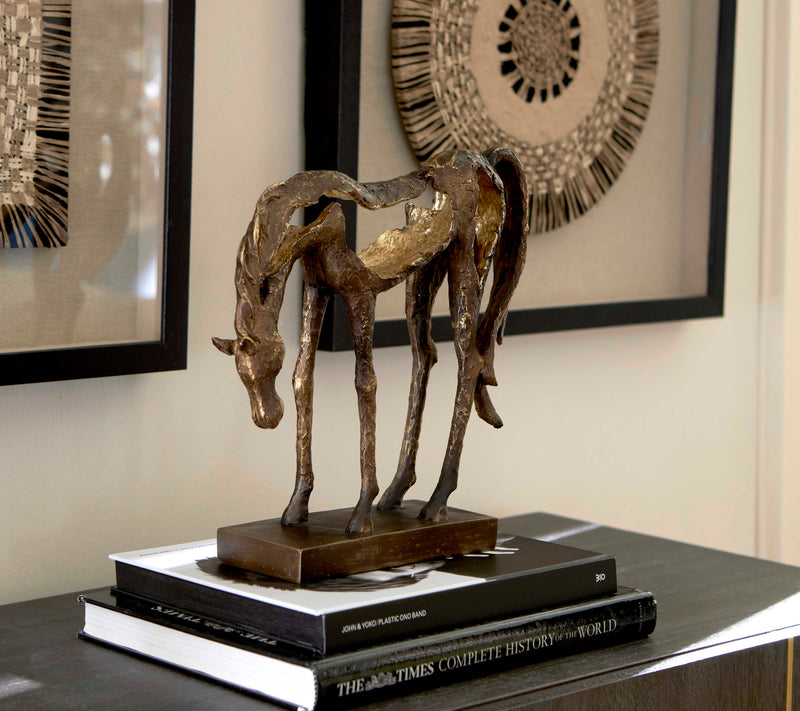 Uttermost 18141 Openly Grazing Horse Sculpture