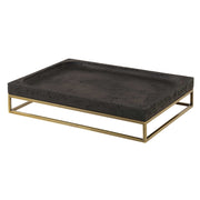 Uttermost 18161 Shadowstone Cast Black Tray
