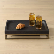 Uttermost 18161 Shadowstone Cast Black Tray