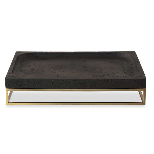 Uttermost 18161 Shadowstone Cast Black Tray
