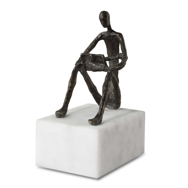 Uttermost 18162 Sit Back Relax And Read Iron Sculpture