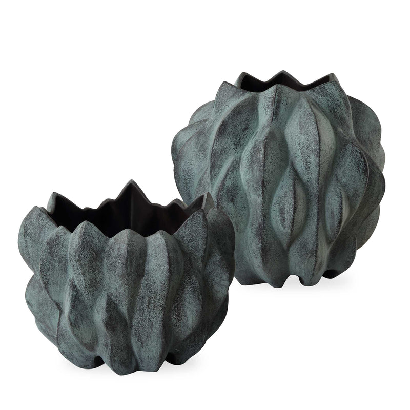 Uttermost 18168 Verdant Bronze Vases Set/2