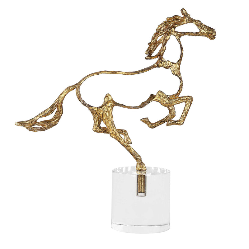 Uttermost 18146 Gallop Gold Sculpture
