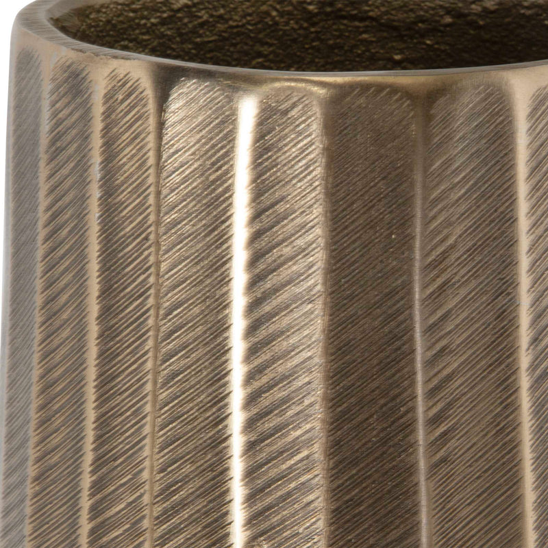 Uttermost 18171 Vertiforge Antique Gold Vases Set/2