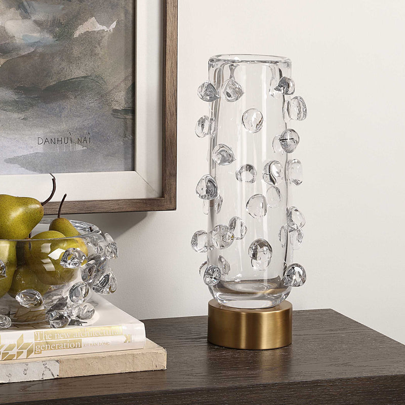 Uttermost 18182 Aura Clear Glass Vase