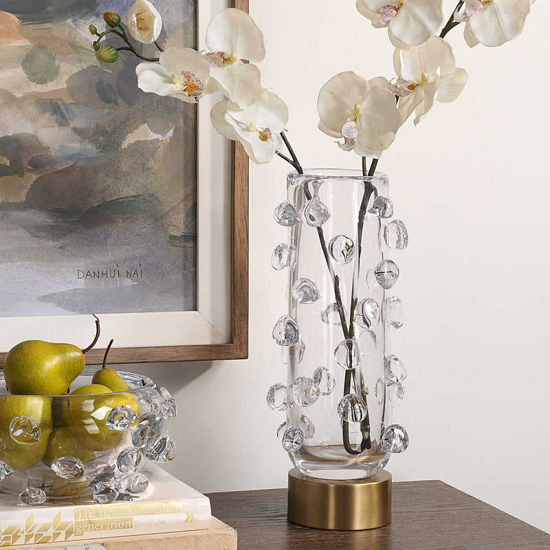 Uttermost 18182 Aura Clear Glass Vase