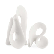 Uttermost 18194 Silent Wave White Sculptures Set/2