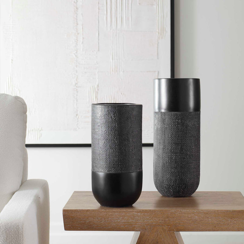 Uttermost 17122 Woven Shadow Vases Set/2