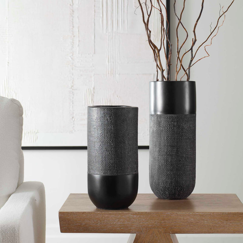 Uttermost 17122 Woven Shadow Vases Set/2
