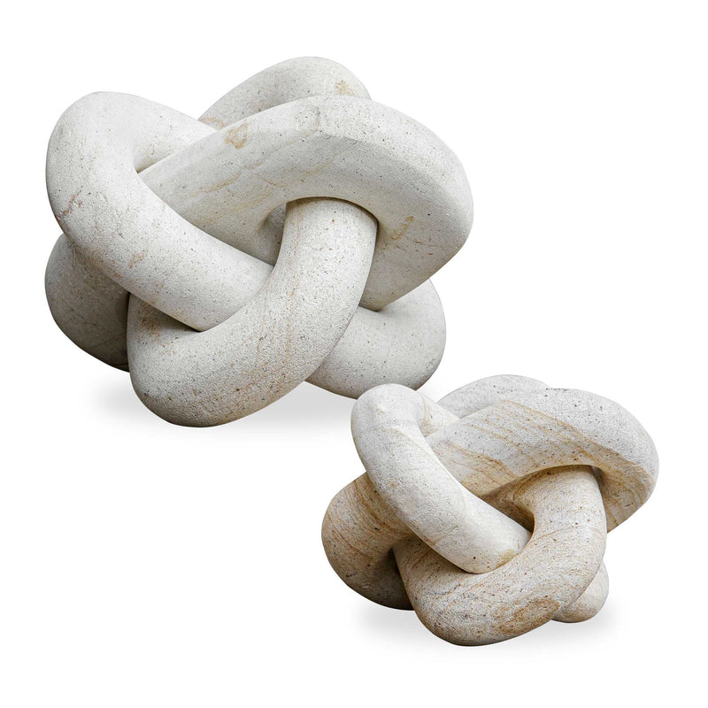 Uttermost 17127 Limestone Link Sculptures Set/2