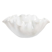 Uttermost 18184 Ruffle White Bloom Bowl