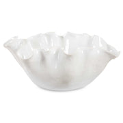 Uttermost 18184 Ruffle White Bloom Bowl