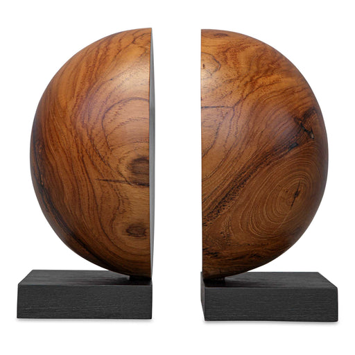 Uttermost 17128 Teak And Noir Bookends Set/2