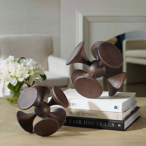 Uttermost 17132 Balanced Harmony Dark Wooden Sculptures Set/2