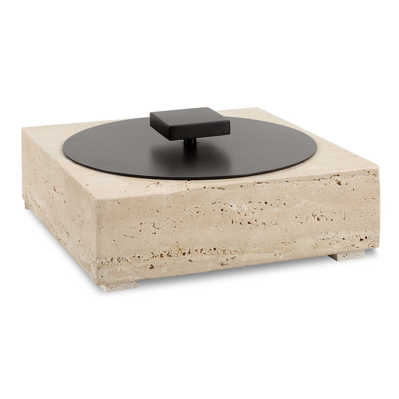 Uttermost 18196 Natural Luxe Travertine Box