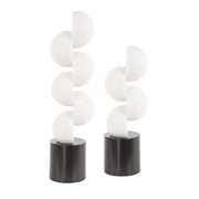 Uttermost 18198 Symmetry White Sculptures Set/2