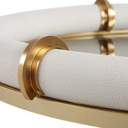 Uttermost 18229 Cyprus Leather Oval Tray