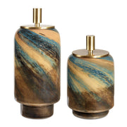 Uttermost 18188 Celestial Tide Glass Containers Set/2