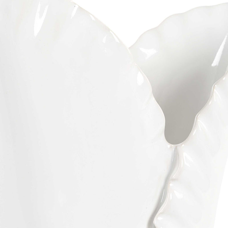 Uttermost 18222 Leafscape White Vases Set/2