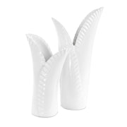 Uttermost 18222 Leafscape White Vases Set/2