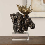 Uttermost 18187 Moose Bust Bronze Sculpture