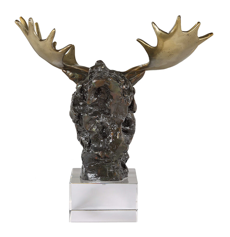 Uttermost 18187 Moose Bust Bronze Sculpture