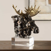 Uttermost 18187 Moose Bust Bronze Sculpture