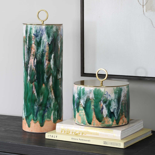 Uttermost 18228 Sylvie Ceramic Containers Set/2