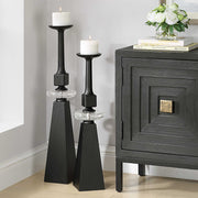 Uttermost 18231 Ebon Glow Floor Candleholders Set/2