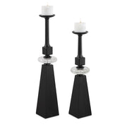 Uttermost 18231 Ebon Glow Floor Candleholders Set/2