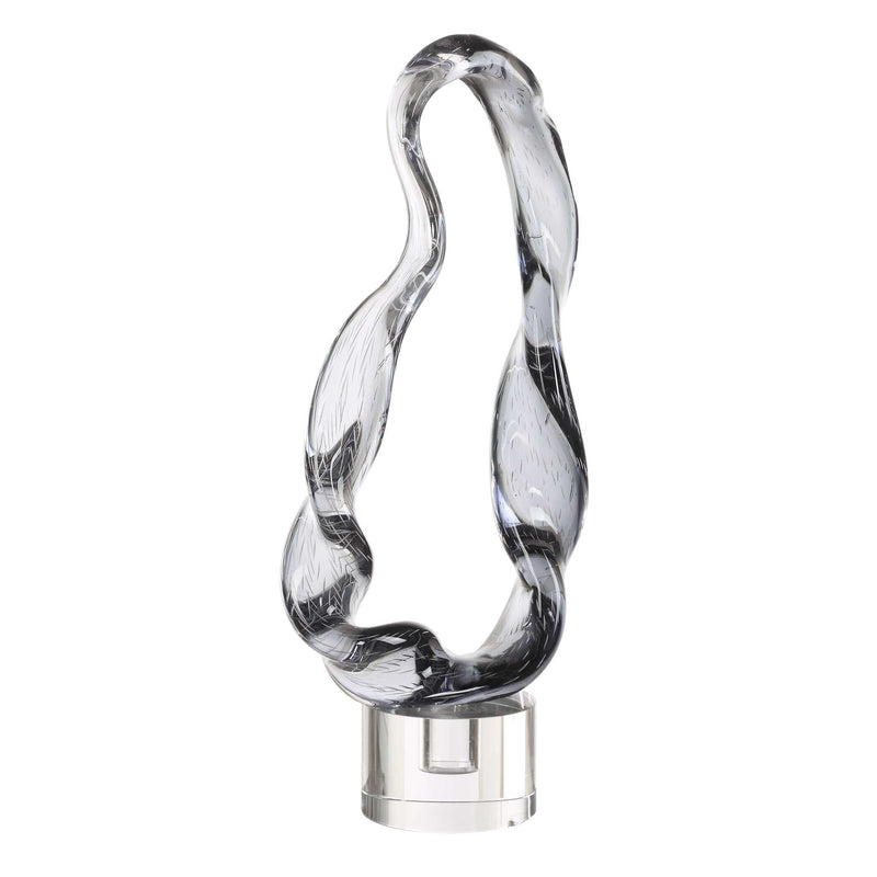 Uttermost 18242 Luminous Twist Glass Sculpture