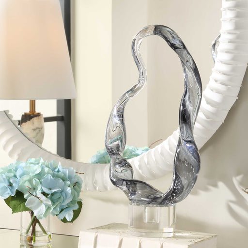 Uttermost 18242 Luminous Twist Glass Sculpture