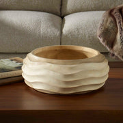 Uttermost 17136 Waveform Bleached Wood Bowl