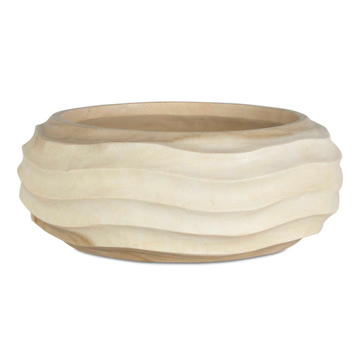 Uttermost 17136 Waveform Bleached Wood Bowl