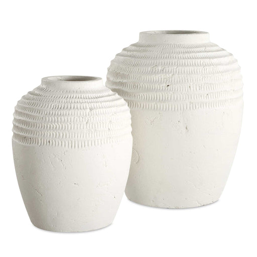 Uttermost 18245 Luna Ridge White Ceramic Vases Set/2