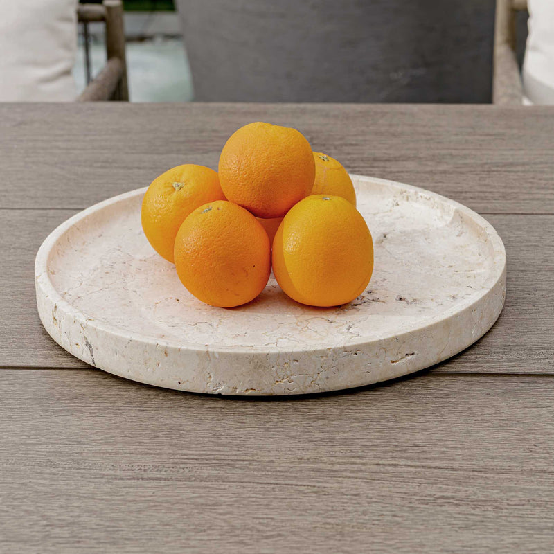 Uttermost 17138 Travessa Outdoor Round Stone Tray