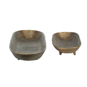 Uttermost 18254 Stratum Oval Brass Bowls Set/2