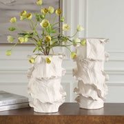 Uttermost 18268 Ripple Crest White Vases Set/2