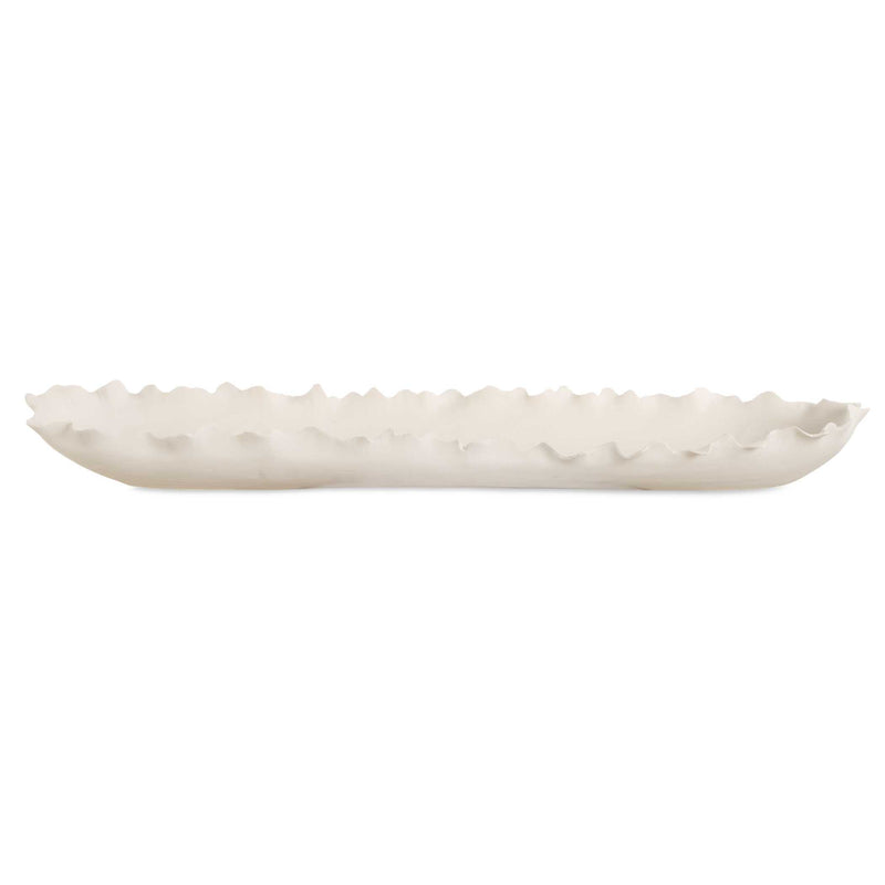 Uttermost 18269 Ripple Crest White Bowl