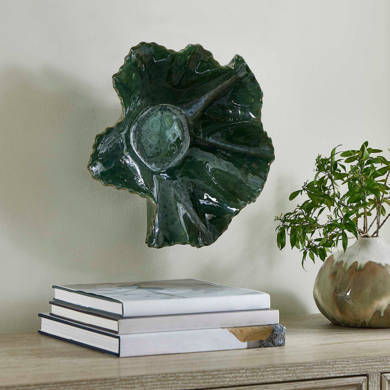 Uttermost 18252 Verdant Bloom Emerald Outdoor Bowl