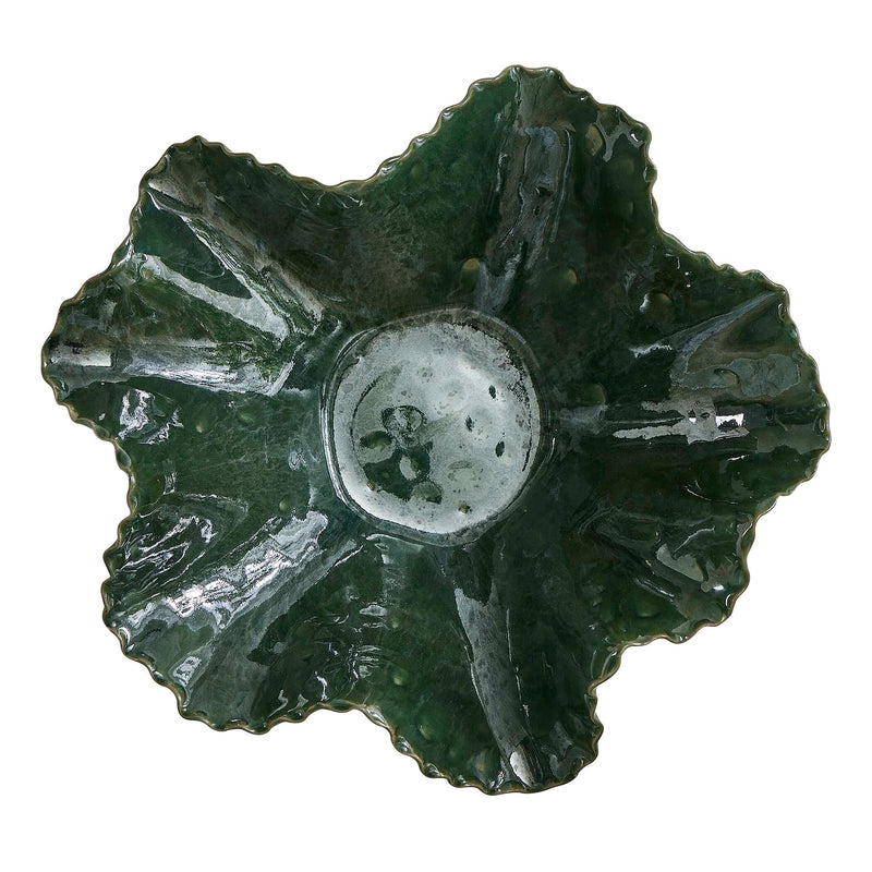 Uttermost 18252 Verdant Bloom Emerald Outdoor Bowl