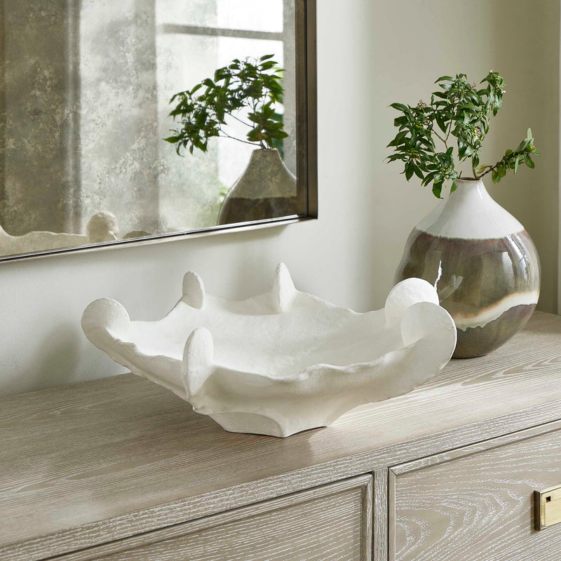 Uttermost 18248 Coral Mirage White Outdoor Bowl